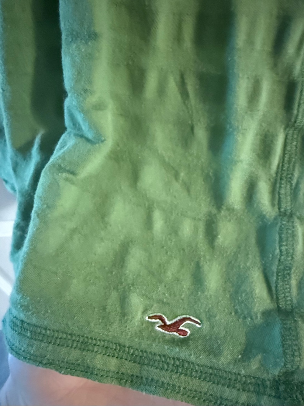 Vintage Y2K Hollister Olive Green Empire Waist Babydoll Top Cap Sleeve XS - Picture 3 of 4